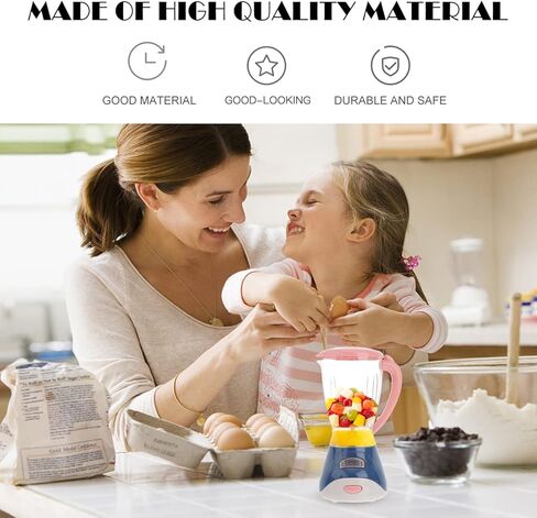 Realistic Fruit Toy Blender - 1pc Kids Kitchen Pretend Play Toys Role Play Mixer Set for Kids Home Playset - Without Battery Tiny Kitchen Appliances Learning Playthings for Children in Saudi Arabia