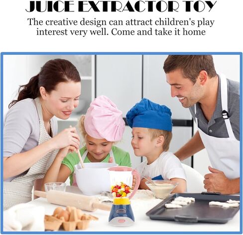 Realistic Fruit Toy Blender - 1pc Kids Kitchen Pretend Play Toys Role Play Mixer Set for Kids Home Playset - Without Battery Tiny Kitchen Appliances Learning Playthings for Children in Saudi Arabia