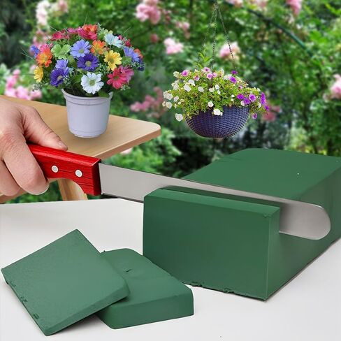 14.7 Inch Florist Professional Knife, 1 Pack Stainless Steel Floral Foam Knife for Florist Professional Sponge Foam Cutting Tool for Flower Foam Block, Cake, Handmade Accessory Tool, Brown in Kuwait