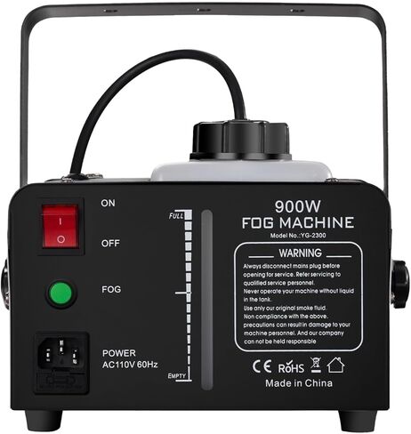 Sunolga 900W Halloween Fog Machine 6 Stage RGB LED Lights with 7 Colors & Strobe Effect 4000CFM Portable Smoke Machine with Wireless Remote Control for Halloween Weddings Parties or Home Decoration in Kuwait