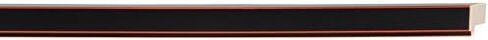 Picture Frame Moulding (Wood) 100ft Bundle - Contemporary Black Finish - 0.625" Width - 1/2" Rabbet Depth in Saudi Arabia
