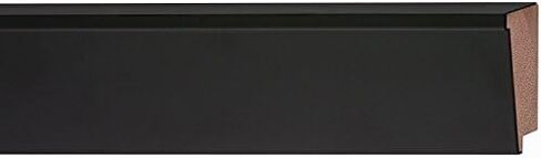 Picture Frame Moulding (Wood) 100ft Bundle - Contemporary Black Finish - 2.5" Width - 7/16" Rabbet Depth in Saudi Arabia