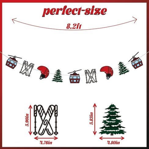 Snowboarding Garland Banner,Cable Car Snowboarding Ski Helmet Garland, Après Ski Bachelorette Party Decorations, Ski Birthday Party Bunting Sign in Saudi Arabia