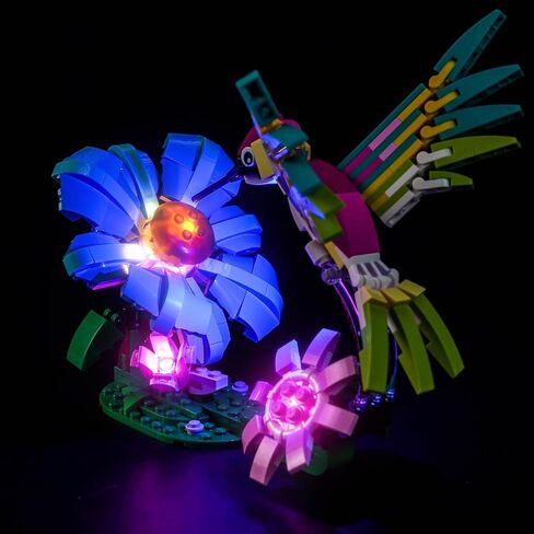 طقم إضاءة مخصص متوافق مع Lego 31384 Wild Animals: الطائر الطنان الملون - لا يوجد نموذج فعلي فقط، ملحقات إضاءة LED متوافقة مع Lego 31384 in Kuwait