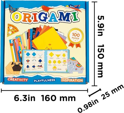 Origami Paper Craft Kit, 45 patterns*2 +10 Colorful Folding Paper with Instruction Book, Animals Theme, Kids Activity Set for 3+ Children Adult Beginners Trainers Craft in Saudi Arabia