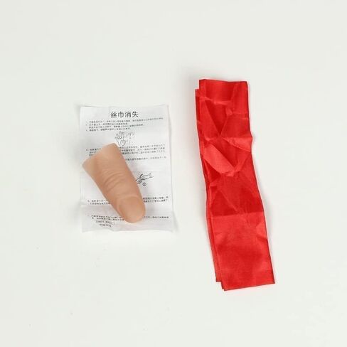2 Pcs Magic Thumb Tip Set, Thumb Tip Magic Tricks Fake Silk Vanish Magic Disappearing Silk Fake Thumb Tip Magic Trick Gimmick, Magician Accessory Close up Illusions Making Objects Appear/Disappear in Saudi Arabia