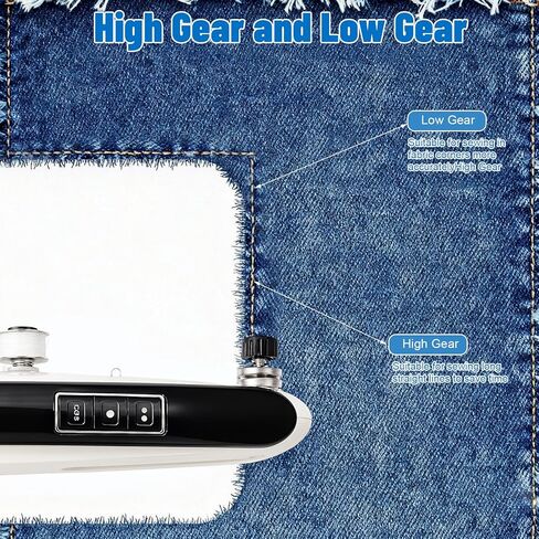Handheld Sewing Machine for Beginners, Portable Mini Sewing Machine with 2 Speed Modes, Fast Stitch for Clothes, Fabrics, Home DIY Projects Gifts for Mom Birthday, Valentine's Day, Christmas in Saudi Arabia