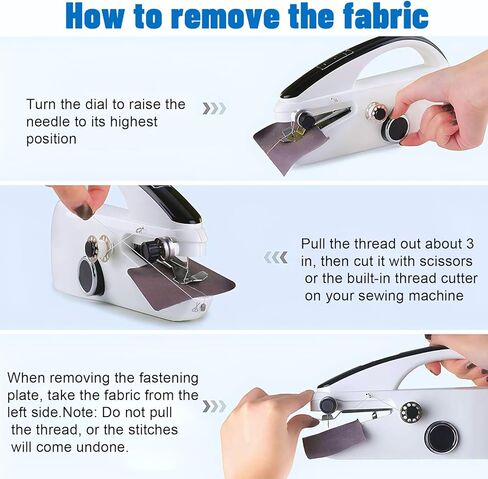 Handheld Sewing Machine for Beginners, Portable Mini Sewing Machine with 2 Speed Modes, Fast Stitch for Clothes, Fabrics, Home DIY Projects Gifts for Mom Birthday, Valentine's Day, Christmas in Saudi Arabia