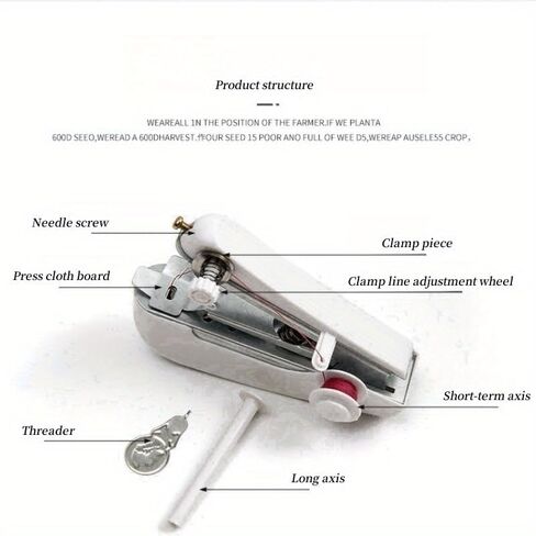 Mini Single Stitch Handheld Sewing Machine Portable Stitch Manual Portable Sewing Machine for Home Travel Use in Saudi Arabia