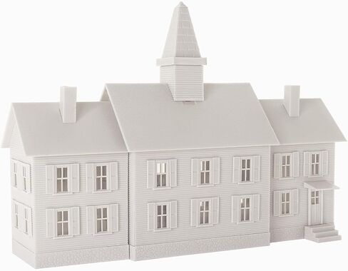 HO Scale Model School House Kit Unassembled Building for Model Railroad JZHO6893JJ in Saudi Arabia