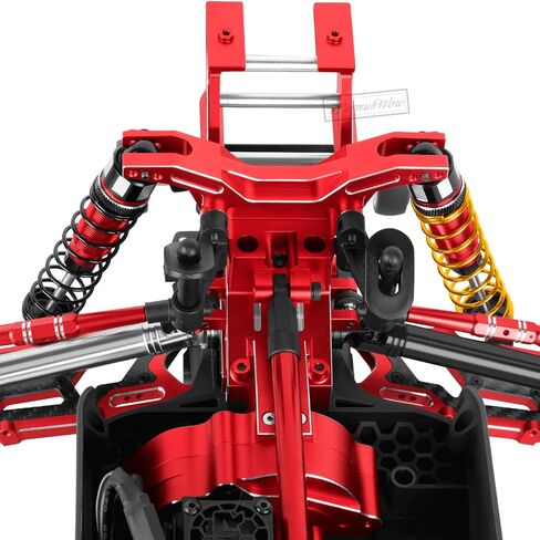 RC Aluminium Shock Absorber Upgrades Part for 1/10 Kraton 4x4 4S V2 BLX,Outcast 4x4 4S V2 BLX,Front Rear Big Bore Shocks Absorber Damper Hops Up,4pcs,Red in Saudi Arabia