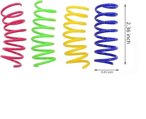 12PCS, Plastic Spiral Rings, Suitable for Cats, 4 Colors in Saudi Arabia