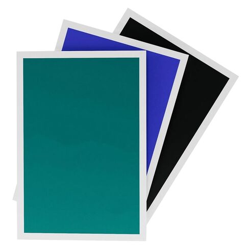 Colored Laser Engraving Marking Paper 15.35 x 10.63 Inch (39 x 27 CM) for Ceramics Glass Metal Laser Cutting and Engraving DIY Crafts (3 Colors 3 Pcs) in Saudi Arabia