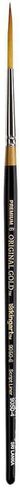 KINGART Premium Original Gold 9050-6 Script Liner Series Artist Brush, Golden Taklon Synthetic Hair, Short Handle, for Acrylic, Watercolor, Oil and Gouache Painting, Size 6 in Saudi Arabia