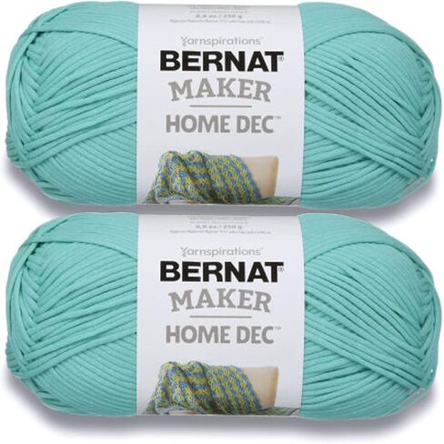 خيوط Bernat Maker Home Dec Cream - عبوتان بوزن 250 جم/8.8 أونصة - قطن - 5 كبيرة الحجم - 317 ياردة - حياكة/كروشيه، عاجي in Saudi Arabia