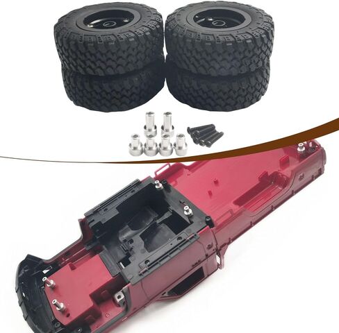 4 قطع إطارات سيارة RC بمقياس 1/12، أجزاء RC، 74 مم، استبدال الأجزاء مباشرة لطراز سيارة التحكم عن بعد MN82 in Kuwait
