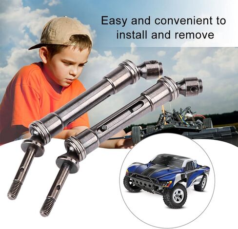 RC Drive Shaft,2 Pcs Metal Rear Drive Shaft for Slash 1/10 Short Truck SLA017 SLA018 RC Car Parts in Saudi Arabia