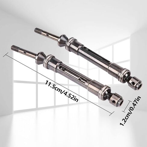RC Drive Shaft,2 Pcs Metal Rear Drive Shaft for Slash 1/10 Short Truck SLA017 SLA018 RC Car Parts in Saudi Arabia