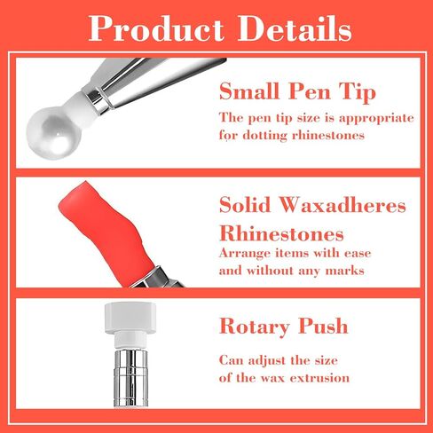 Mabor 6 Boxes Diamond Art Wax Refills, Refillable Diamond Dot Putty for Drill Pen, Red Wax Refills for Nail Art Rhinestone Pick-Up Tools and Accessories in Saudi Arabia