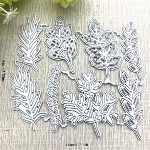 8PCS/lot Pretty Leaves Metal Cutting Dies Stencil Die Cut Scrapbooking Craft Stamps DIY Album Paper Cards Embossing Die in Saudi Arabia