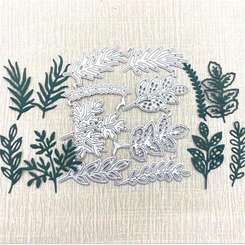 8PCS/lot Pretty Leaves Metal Cutting Dies Stencil Die Cut Scrapbooking Craft Stamps DIY Album Paper Cards Embossing Die in Saudi Arabia