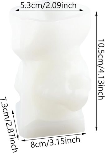 Girl Candles Molds Body Candle Mold Eyes Closed Girls Silicone Candles Molds Girl Resin Casting Mold for Candle Making Mold Aromatherapy Gypsum Wax Clay Craft in Saudi Arabia