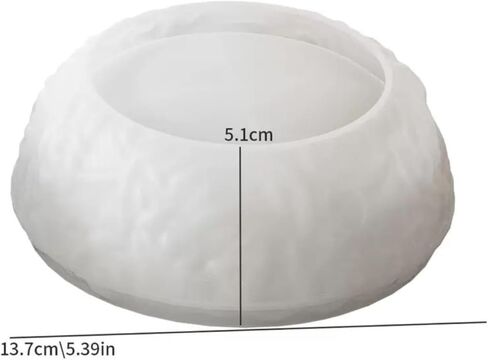 Bowl Resin Molds,Round Storage Box Silicone Mold, Container Jewelry Holder Candle Vessels Mold for Candle Holder,Fruit Plate, Jewelry Dish, Home Decor in Saudi Arabia