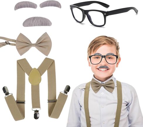 Old Man Costume for 100 Days of School Grandpa Cosplay - 1920s Halloween Outfit Old People Clothing in Saudi Arabia