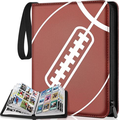 900 Pockets Baseball Card Sleeves Binder for Trading Card, Baseball Card Sleeves Card Holder Album Protectors Set Fit for Football Card, Baseball Card, Sport Card in Kuwait