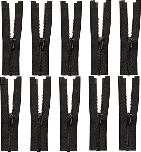 10 قطع من سحابات سوداء صغيرة من Kaihuiyyyt لملابس خياطة الدمى بطول 2.76 سم من النايلون مع سحّاب من سبيكة معدنية وسحّابات صغيرة ملونة لمحفظة الملابس DIY ملحقات الخياطة in Kuwait