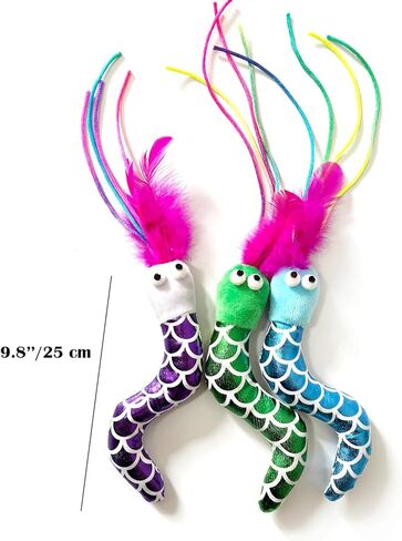 ألعاب القطط النعناع البري على شكل سمكة، 3 قطع من أصوات النعناع البري المجعدة، ناعمة ومتينة، أداة تفاعلية للقطط الصغيرة لتمرين القطط الصغيرة في الأماكن المغلقة in Kuwait