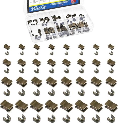 Glarks 128 Sets #3#5#8#10 Zipper Latch Slider Retainer with U Shape Top Stoppers Kit, 4 Colors Zipper Slider Retainers, Top Stoppers & Bottom Stops for Bags, Coats, Jacket, Zip Repair in Saudi Arabia