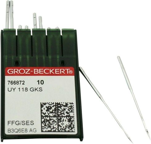 100 إبرة ماكينة خياطة Groz-Beckert UY118GKS FFG مقاس 70/10 in Kuwait