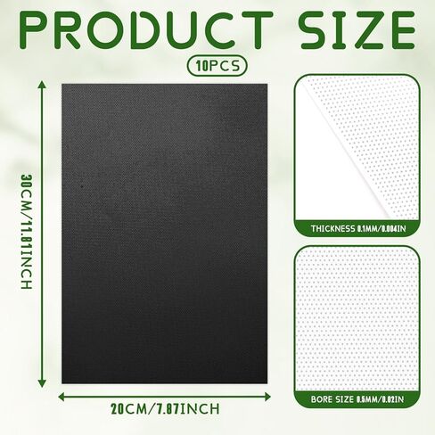 10Pcs 0.5mm Fursuit Eyes Mesh - Plastic PVC White Black Mesh Sheet - 11.8in x 7.87in Waterproof Printable Blank Handicrafts Making for Mask Furry Cosplay Props Fursuits Sculpting Home Decor Supplies in Saudi Arabia