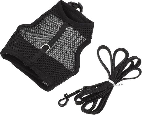 Bunny Harness Leash Set Breathable Soft Mesh Vest Small Size S 15-20cm Chest Adjustable Rabbit Walking Leash Outdoor Pet Supplies for Rabbits in Saudi Arabia