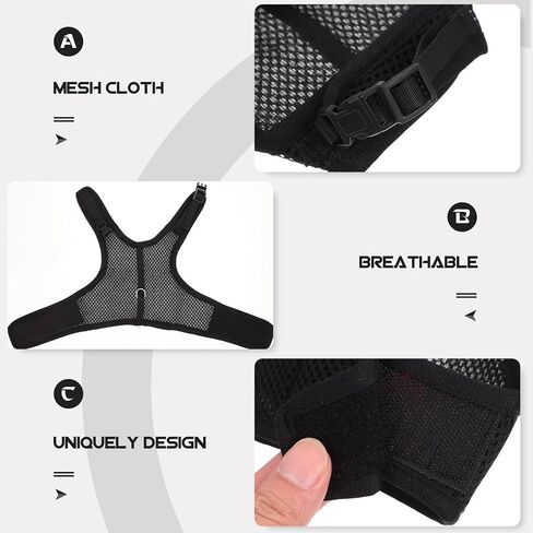 Bunny Harness Leash Set Breathable Soft Mesh Vest Small Size S 15-20cm Chest Adjustable Rabbit Walking Leash Outdoor Pet Supplies for Rabbits in Saudi Arabia