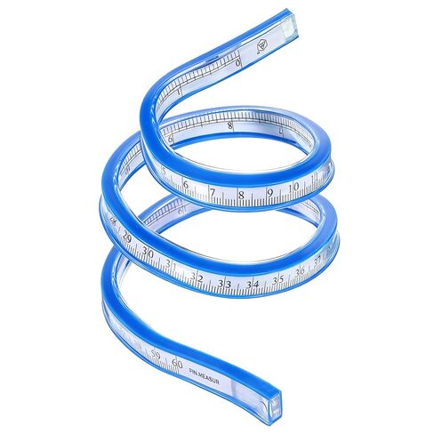 24" Flexible Sewing Ruler Graphic Design Ruler Drawing Curves Bendable Scale Rulers Double Side Bendy Rulers for Drawing Design Engineering Garment Woodworking, Blue, 24 Inch in Saudi Arabia