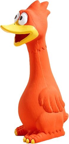 Rubber Chicken Squeaky Dog Toys for Medium or Large Pet Breeds, Play Fetch, Reduce Separation Anxiety in Kuwait
