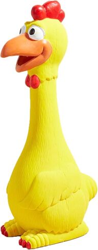 Rubber Chicken Squeaky Dog Toys for Medium or Large Pet Breeds, Play Fetch, Reduce Separation Anxiety in Saudi Arabia