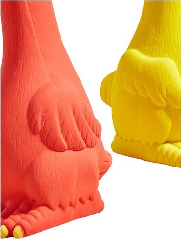 Rubber Chicken Squeaky Dog Toys for Medium or Large Pet Breeds, Play Fetch, Reduce Separation Anxiety in Kuwait