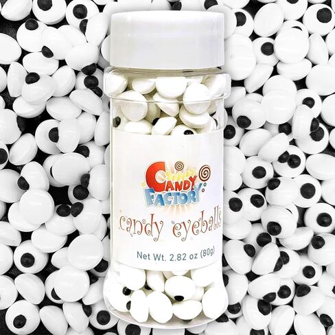 Sarah's Candy Factory Mini Size (0.3 inches) 3.1 Oz in Bottle Candy Eyes Eyeballs for Cake, Cupcake Toppers, Cookie Decorations Edible Sugar Icing Kosher in a Bottle in Saudi Arabia
