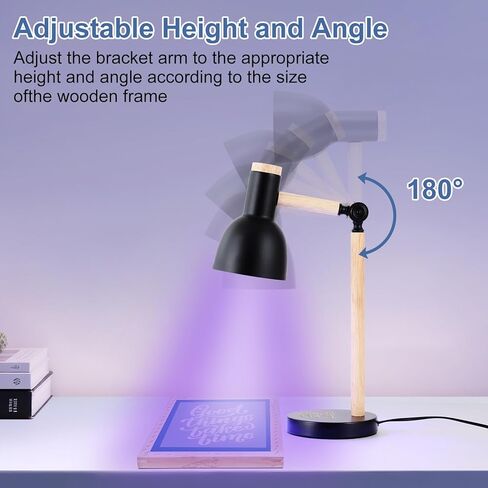 Ontesik 30W UV Light for Resin Screen Printing Exposure lamp, 395nm UV lamp Curing lamp Adjustable Angle, Suitable for Screen Printing Machine, (Black) in Saudi Arabia