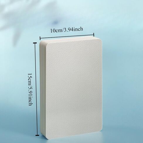 50pcs Watercolor Paper Postcard Art Painting Rectangular Circular Special Paper Medium Thick Doublesided Pattern Blank Cardboard (Square) in Saudi Arabia