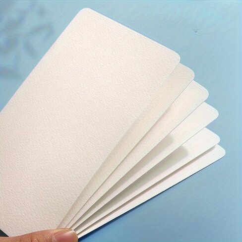 50pcs Watercolor Paper Postcard Art Painting Rectangular Circular Special Paper Medium Thick Doublesided Pattern Blank Cardboard (Square) in Saudi Arabia