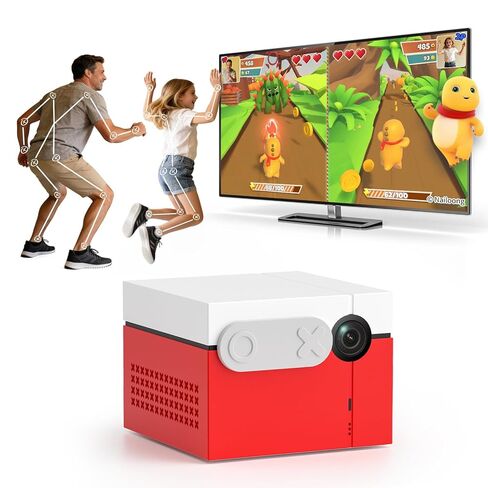 وحدة تحكم ألعاب KINHANK MotionX النشطة مع 41 لعبة حركة للأطفال والعائلة، وحدة تحكم ألعاب الحركة بالذكاء الاصطناعي للتوصيل والتشغيل، تحديثات ديناميكية، بدون اشتراك، معتمدة من CPC، رائعة لليالي الألعاب، والحفلات، والتمارين الداخلية in Saudi Arabia