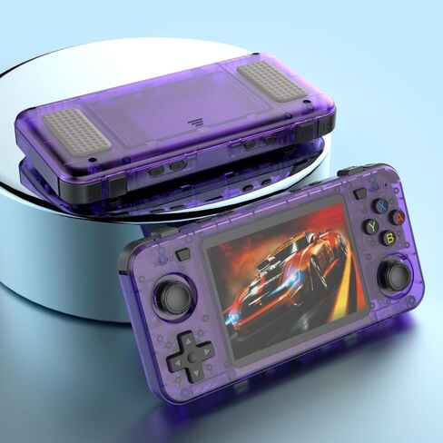 New R36H Retro Handheld Game Console, 3.5" IPS Screen Portable Video Game Console ,Built in 64G Card & 15000 Games,Open Source Linux System (Purple,64g) in Saudi Arabia