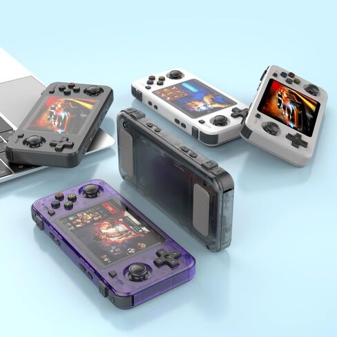 New R36H Retro Handheld Game Console, 3.5" IPS Screen Portable Video Game Console ,Built in 64G Card & 15000 Games,Open Source Linux System (Purple,64g) in Saudi Arabia