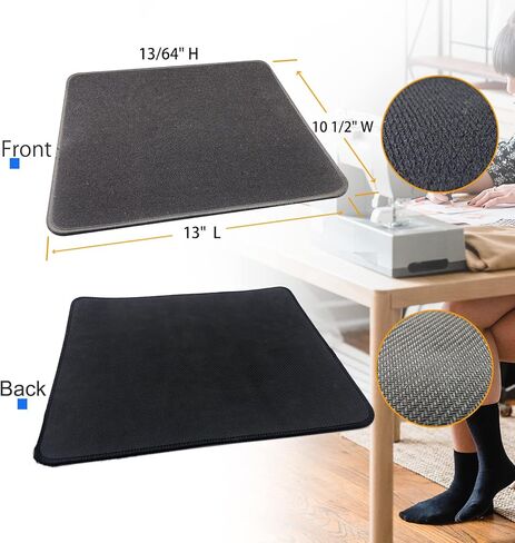 Sewing Machine Foot Pedal Non Slip Mat, with 3 Panda Embroidery, Sewing Machine Pedal Pad, Extra Large and Thicker Make Sure it Stays in Place in Saudi Arabia