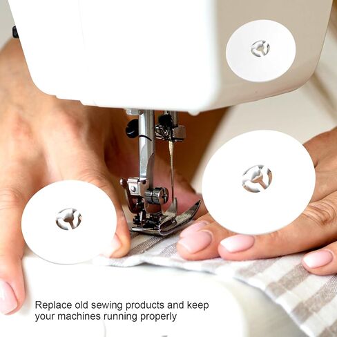 6 Pcs Spool Cap Sewing Machine Spool Pin Cap Small Medium Large Replacement Spools Caps White Sewings Replacement Parts Accessories 40 mm, 30 mm and 25mm for Most of Sewing and Embroidery Machines in Saudi Arabia
