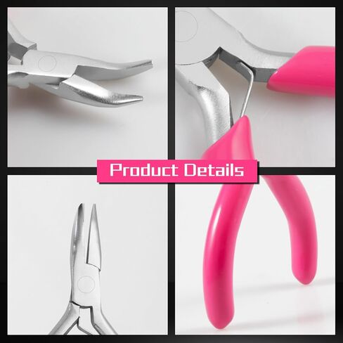 3 Inches Mini Bent Nose Pliers for Jewelry Making Bent Chain Nose Pliers Jewelry Making Plier Tools Mini Plier for Jewelry Making Supplies in Saudi Arabia
